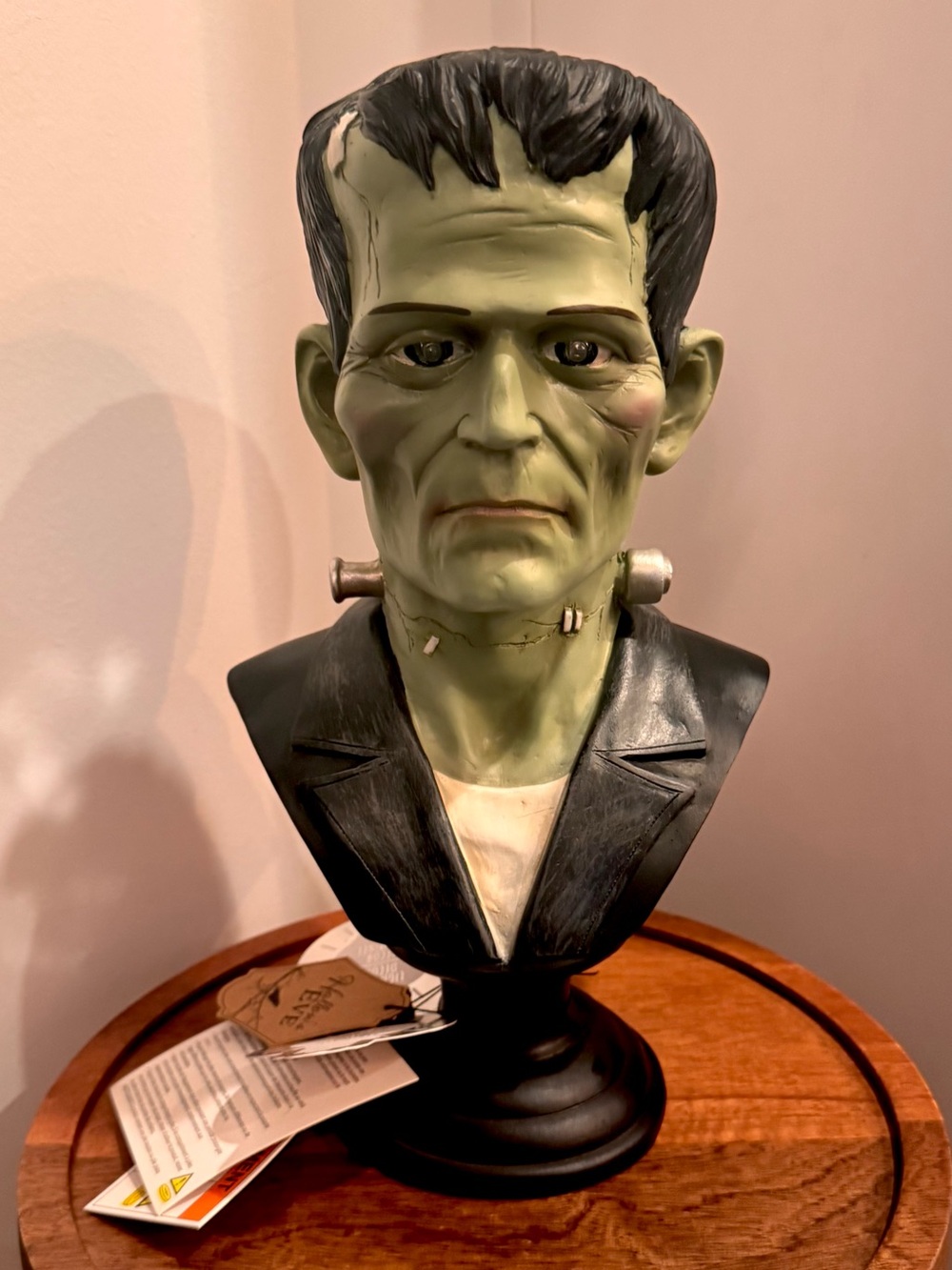 VIRAL Frankenstein Bust Sculpture Halloween Tabletop Decor